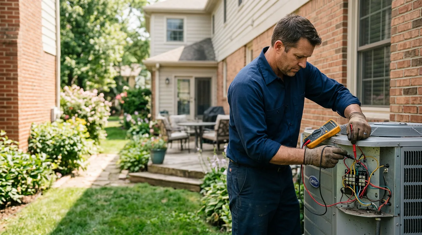 HVAC technician working near Chatham, MA